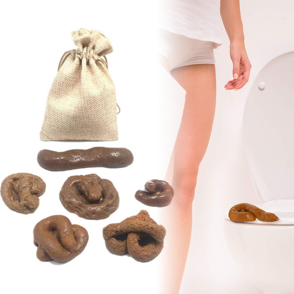 Fake Poop Gag Gift - 6 unids/set juguete de broma de
