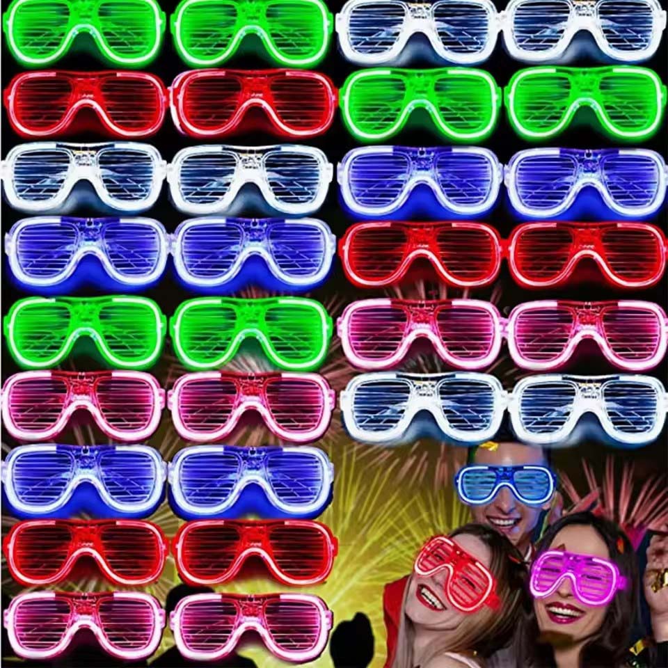 Glow In The Dark Party Glasses - 5-50 piezas de gafas LED luminosas,
