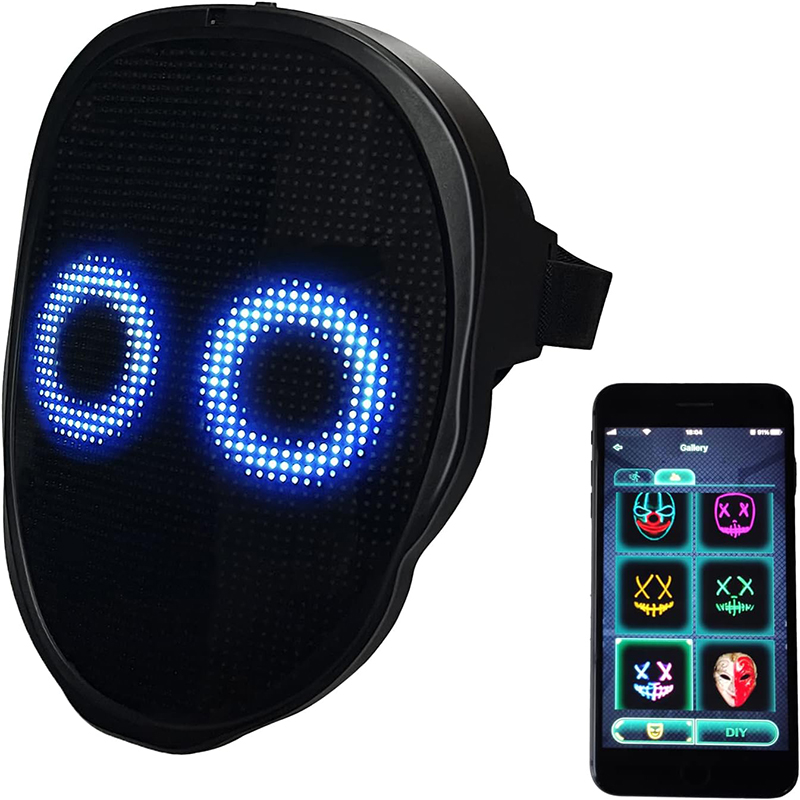 Led Purge Mask Halloween - Máscara con luz LED para fiesta,