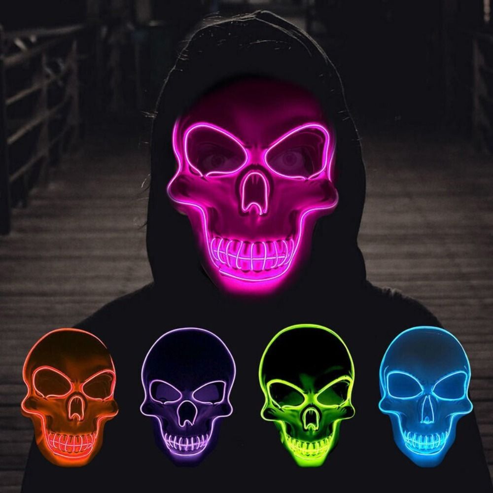 Led Purge Mask Halloween - Máscara de Calavera de Halloween con