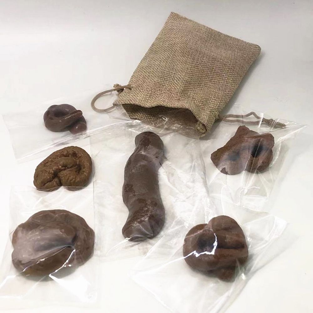 Fake Poop Gag Gift - 6 uds broma juguetes difíciles Gadget