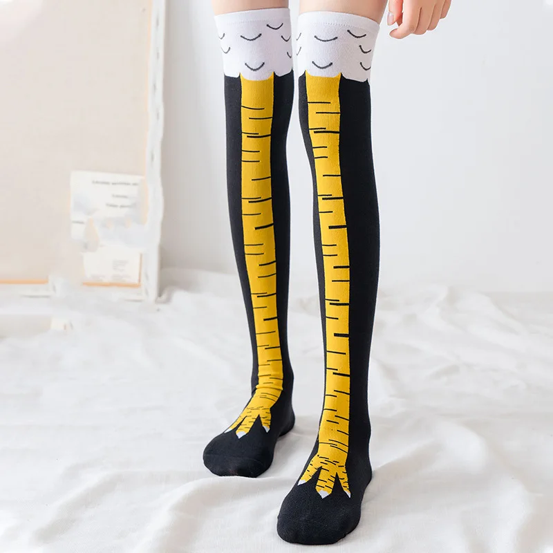 Funny Chicken Leg Socks - Divertidas Medias Largas de Compresión con