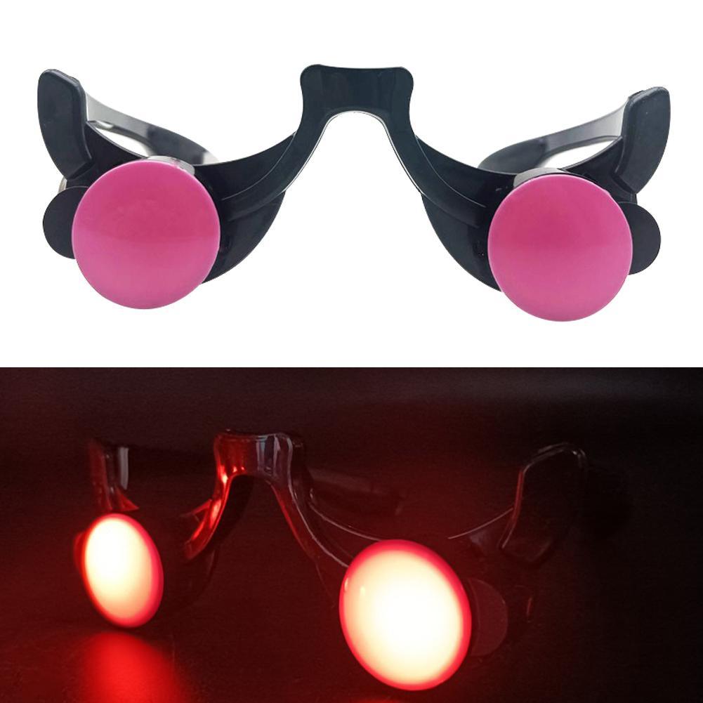 Glow In The Dark Party Glasses - Gafas luminosas LED, ojos rojos divertidos,