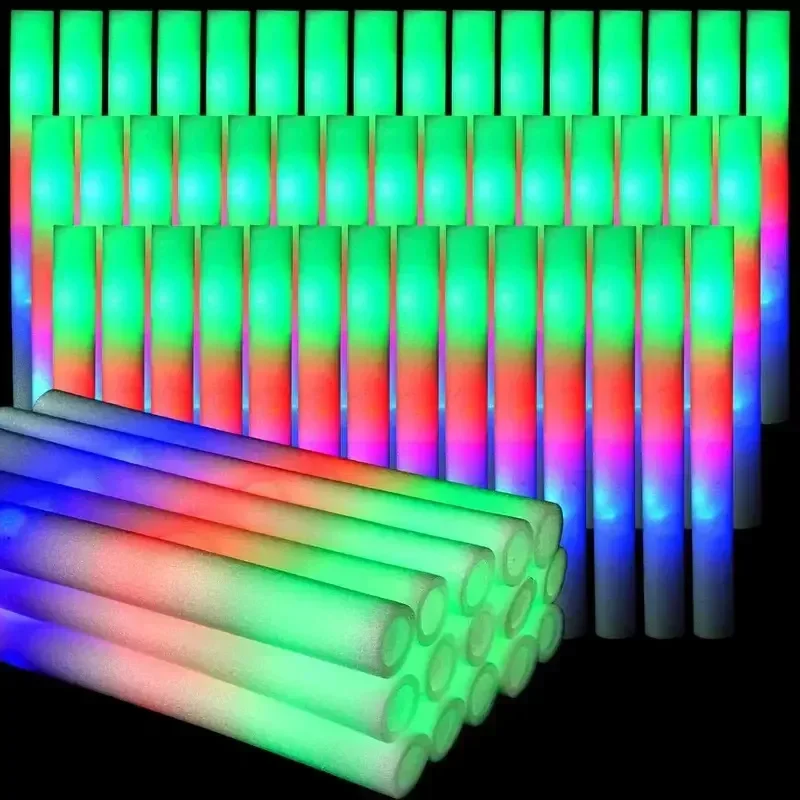30 Barras Luminosas de Espuma  - Flashing Led Foam Sticks Party reseña y precio