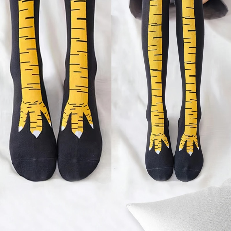 1/2/5 Pares de Calcetines Larg - Funny Chicken Leg Socks reseña y precio