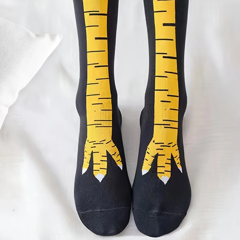 1/2/5 Pares de Calcetines Larg - Funny Chicken Leg Socks reseña y precio