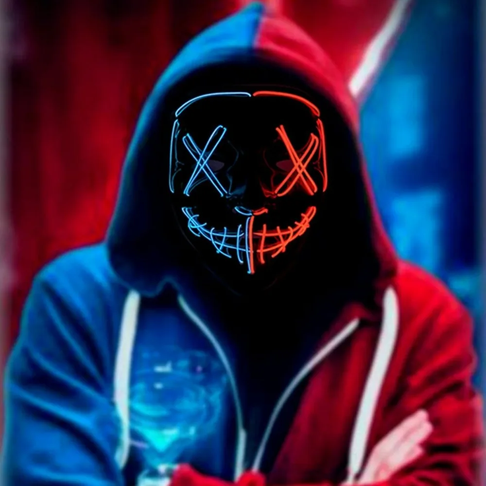 Gran oferta, máscara facial de - Led Purge Mask Halloween reseña y precio
