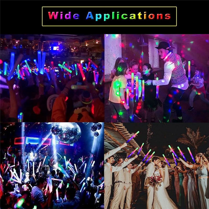 Barras luminosas A75K a granel - Flashing Led Foam Sticks Party reseña y precio