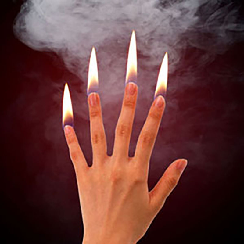 4 unids/set dedo fuego trucos  - Thumb Tip Magic Trick Set reseña y precio