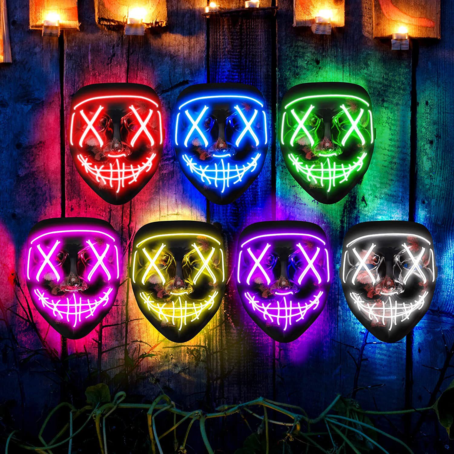 Máscara de purga luminosa LED  - Led Purge Mask Halloween reseña y precio