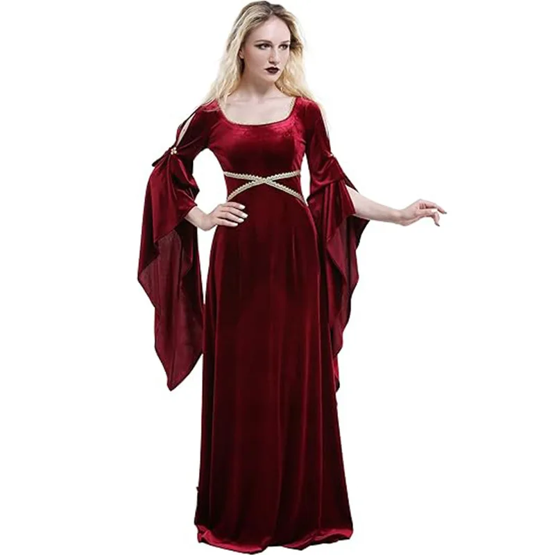 Vestido Medieval para mujer, d - Medieval Renaissance Dress Women reseña y precio
