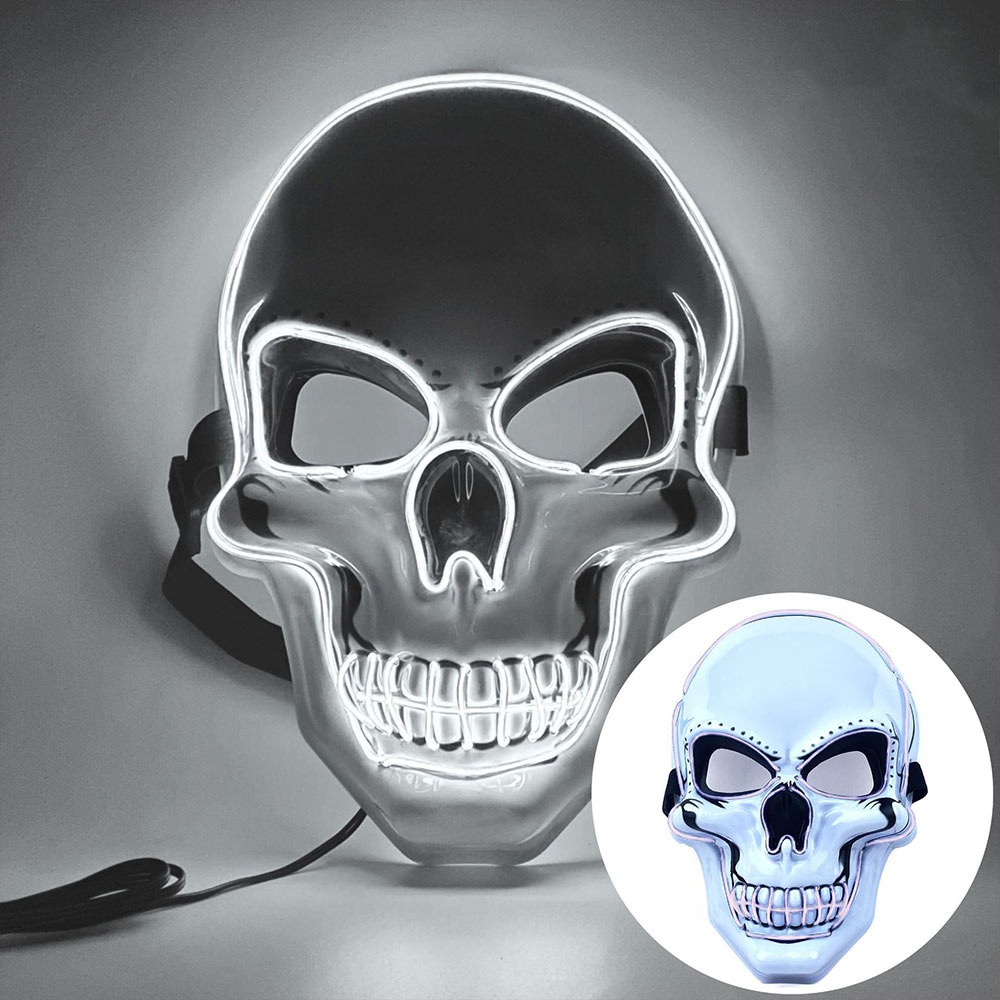 Máscara de calavera de Hallowe - Led Purge Mask Halloween reseña y precio