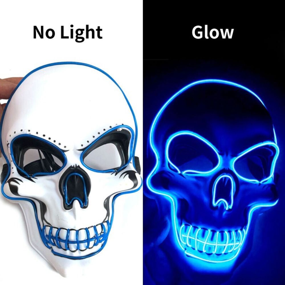 Máscara de calavera de Hallowe - Led Purge Mask Halloween reseña y precio