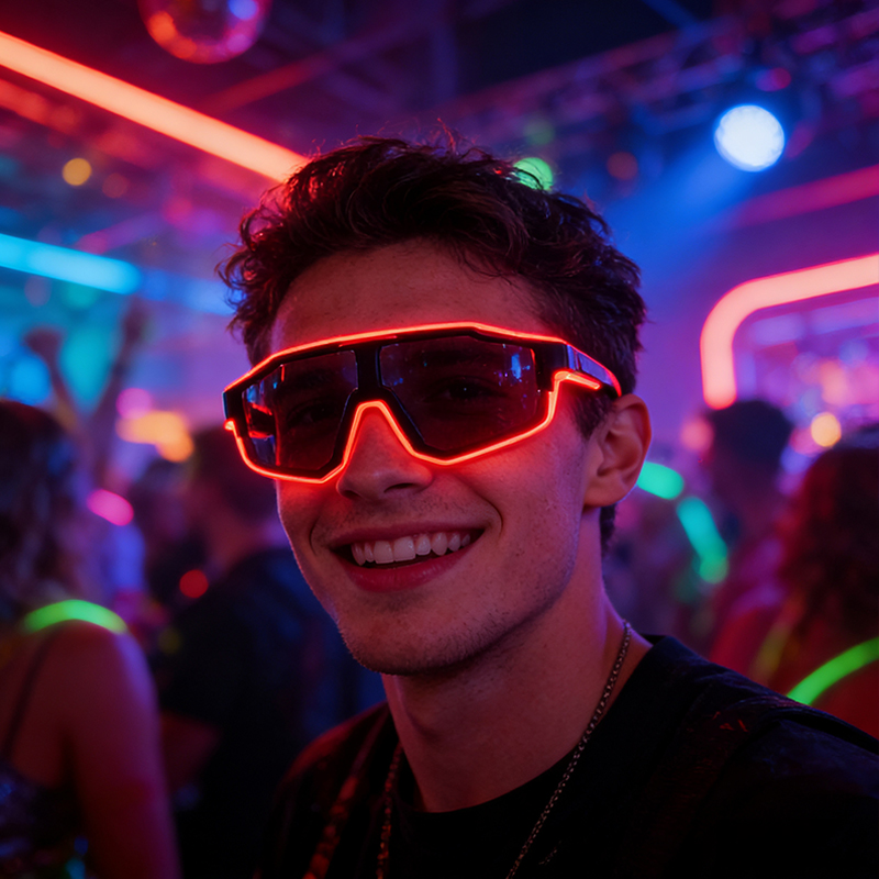 Gafas LED a prueba de viento c - Glow In The Dark Party Glasses reseña y precio
