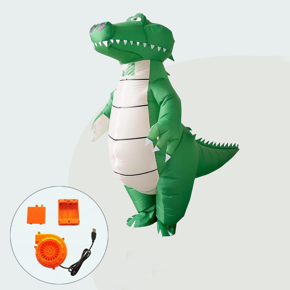 Disfraz Inflable de Cocodrilo/ - Inflatable Dinosaur Costume Adult reseña y precio