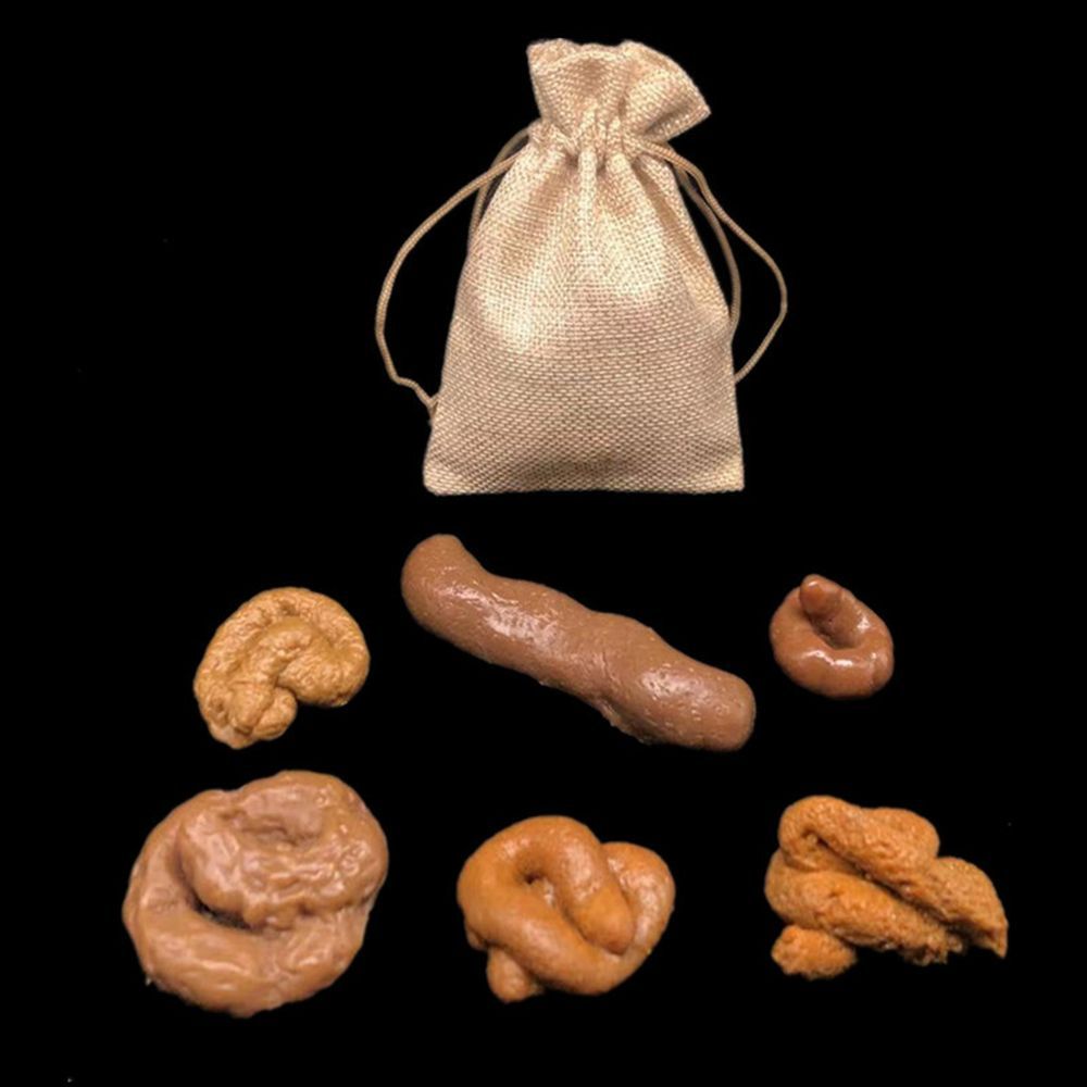 6 uds broma juguetes difíciles - Fake Poop Gag Gift reseña y precio