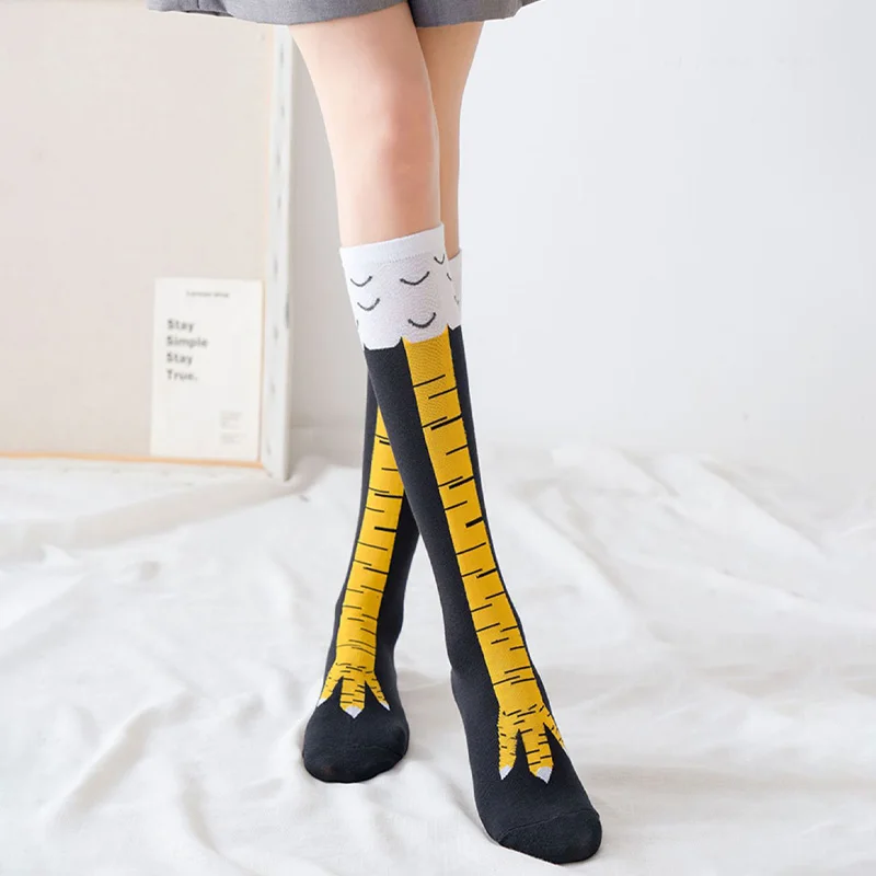Divertidas Medias Largas de Co - Funny Chicken Leg Socks reseña y precio