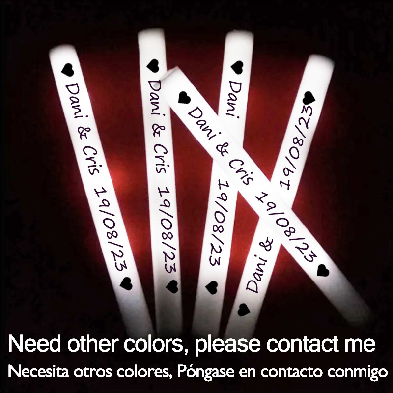 60/100/500 Uds. Barras luminos - Flashing Led Foam Sticks Party reseña y precio