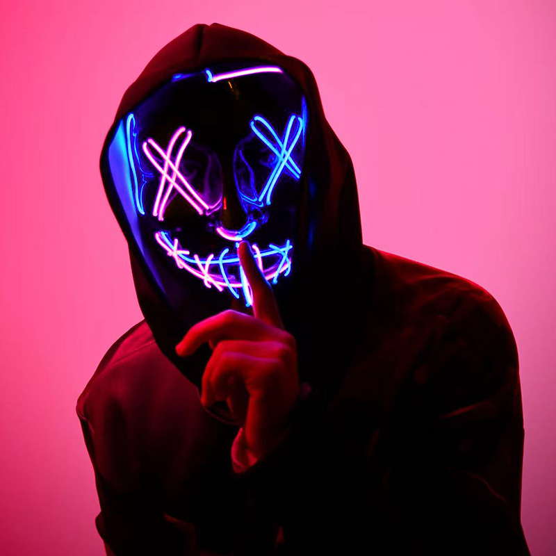 Máscaras LED Luminosas Inalámb - Led Purge Mask Halloween reseña y precio