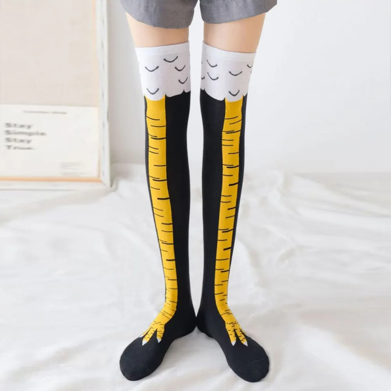 Calcetines largos hasta la rod - Funny Chicken Leg Socks reseña y precio