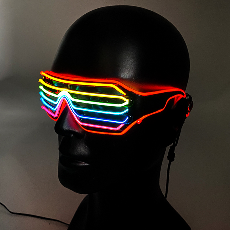 Gafas fluorescentes coloridas  - Glow In The Dark Party Glasses reseña y precio
